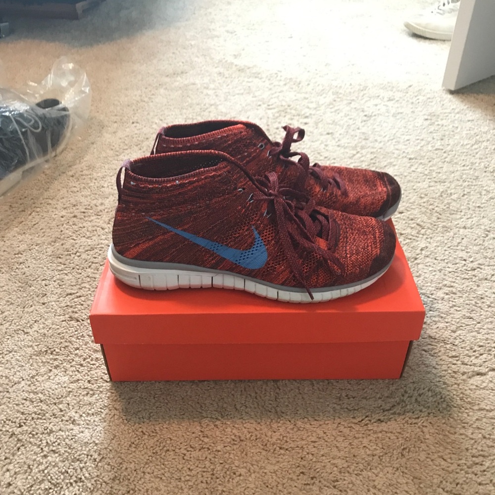 Nike Free Flyknit Chukka Cinnabar